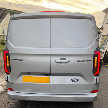 For New Transit Custom 2024–2026 Van-X Full LED Rear Lights Taillights – Smoked Lenses Upgrade