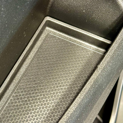 For Vauxhall Movano Rubber Door Liner Pocket Inserts - Black - Van-X