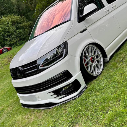 For VW T5.1 Transporter Front Sportline Spoiler and Splitter – T5-X Styling, Painted & Ready to Fit