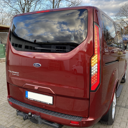 For Transit Custom MK2 LED Rear Lights Tail Lights – Sequential Indicators with Smoked Lenses