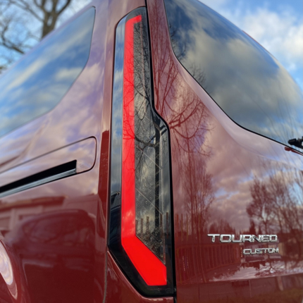 For Transit Custom MK1 LED Rear Lights Tail Lights – Sequential Indicators with Smoked Lenses