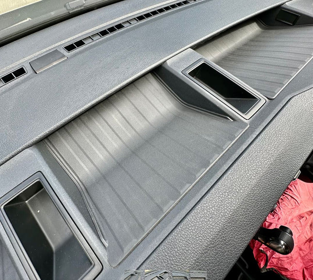 For MAN TGE / VW New Crafter Top Dashboard Rubber Inserts Mats - Non-Slip, Custom Fit, Durable Interior Accessory