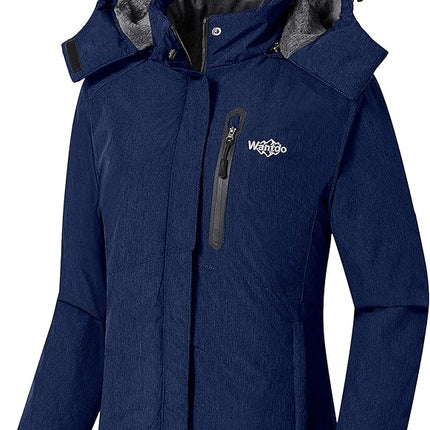 Womens Jacket Hooded Waterproof Winter Ski Snowboarding Size L Wantdo