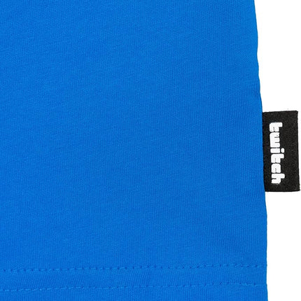 Twitch Graphic T-Shirt, 100% Cotton, Unisex, Regular fit, Electric Blue