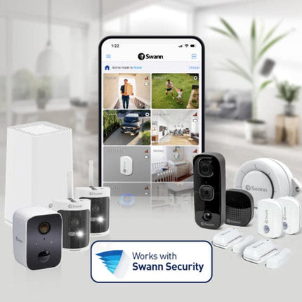 Swann AllSecure 4K Wireless Security Kit with Wire-Free Cameras & NVR Tower