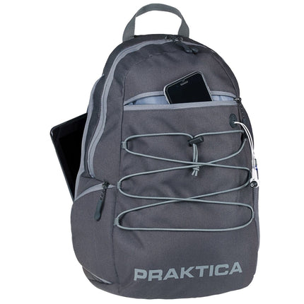 PRAKTICA All Weather Day 12L Backpack with Rain Cover & Binocular Pocket - Grey
