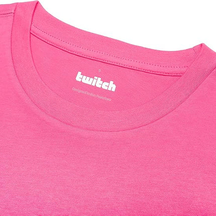 Twitch Graphic T-Shirt Unisex, Regular Fit, 100% Cotton, Pink, Size S