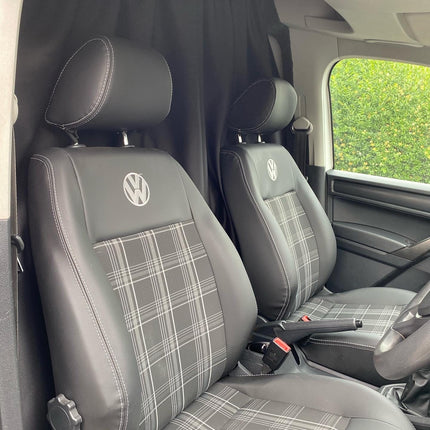 For VW Crafter Cab Divider Curtain Kit with Rail Premium Quality - Van-X