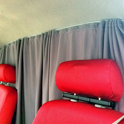 For Fiat Ducato / Ram ProMaster Cab Divider Curtain Kit with Rail Premium Quality - Van-X