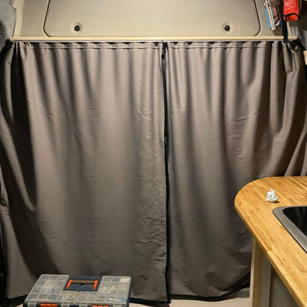 For VW Caddy Cab Divider Curtain Kit with Rail Premium Quality - Van-X