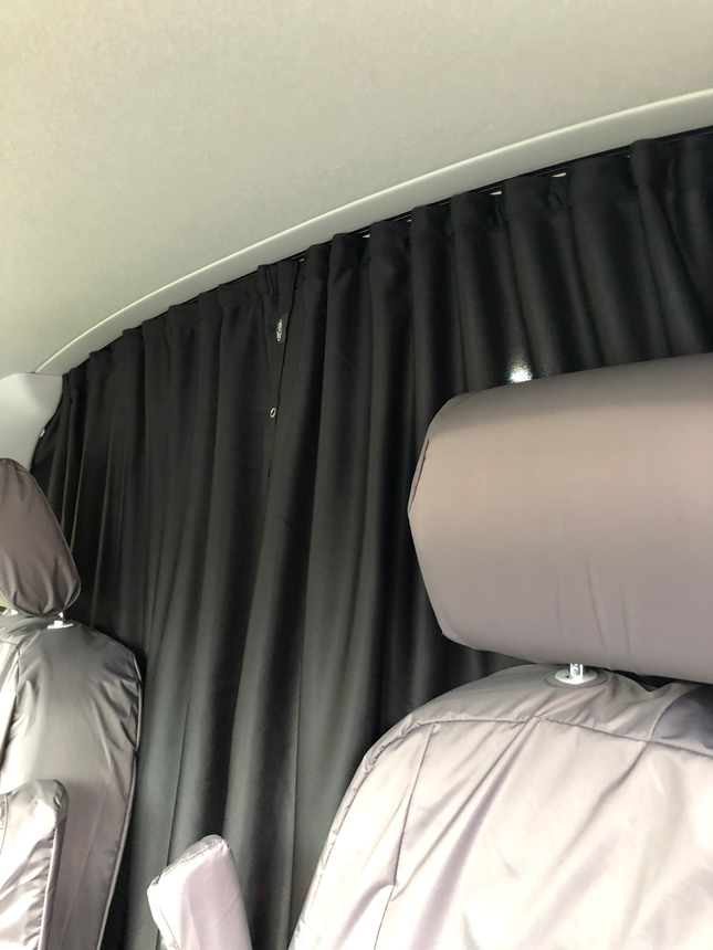 For Vauxhall Movano Campervan & Motorhome Maxi-Cab Divider Curtain with Rail – Premium Privacy