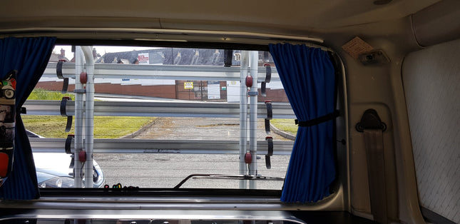 For VW Caddy Premium 1 x Tailgate Window Curtains Van-X