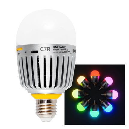 KNOWLED C7R E27 RGBWW Creative Bulb for Practical Set Lighting