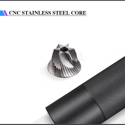 COFFA Manual Coffee Grinder Stainless Steel Burr Adjustable Hand Crank Portable