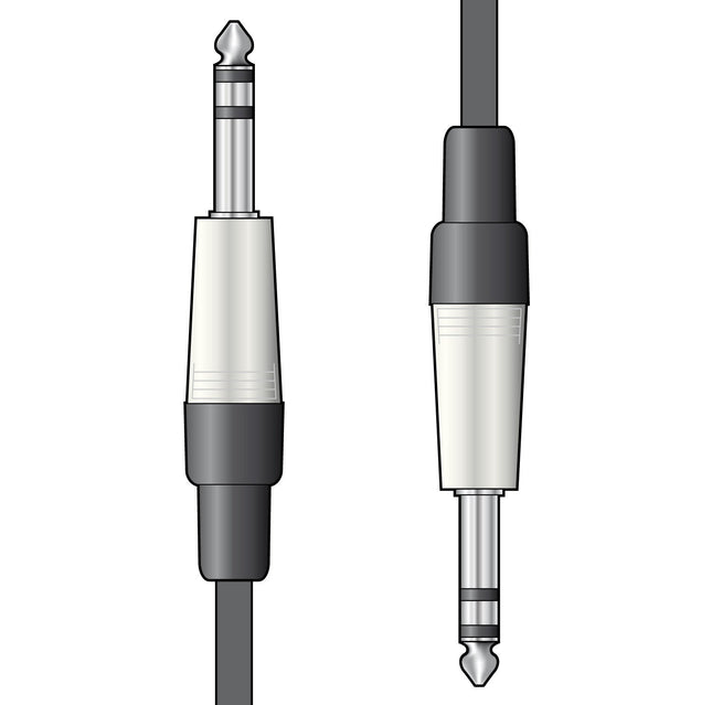 Citronic 6.3mm Stereo TRS Jack to 6.3mm Stereo TRS Jack Audio Lead 1.5m