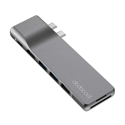 MacBook Docking Station 8-in-2 4K HDMI Output Aluminium Hub for Pro & Air Laptop