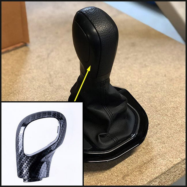 For VW T6 Transporter DSG Gear Knob Styling Caps – Carbon Painted Upgrade, Ready to Fit