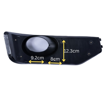 For VW T5 .1 Transporter Honeycomb Sport-Line Front Spoiler Foglight Trims (Matte Chrome)