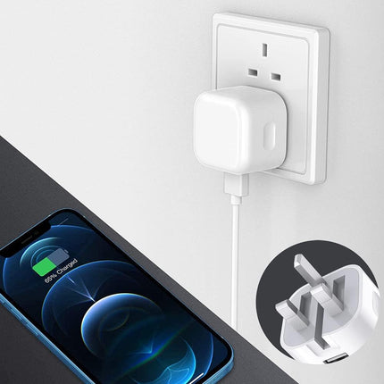 20W Foldable Dual USB-A & USB-C Fast Charger Adapter