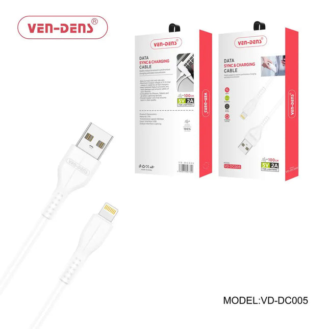 USB A to Lightning Fast Charging Data Cable