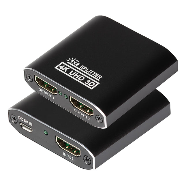 Maplin HDMI Splitter 1 Port In 2 Ports Out 4K Ultra HD @30Hz 10.2Gbps