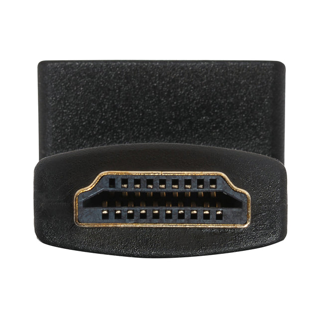 Maplin 90 Degree Fixed Angle HDMI Male to HDMI Female Adapter - Black
