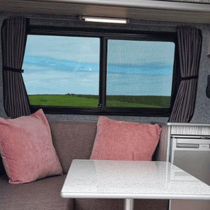 For Fiat Ducato Premium Window Curtains - Black/Grey - Custom Bundle Option | Van-X