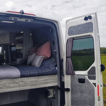 For Citroën Relay Premium Window Curtains - Black/Grey - Custom Bundle Option | Van-X