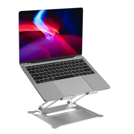 ProperAV Aluminium Construction Fully Adjustable Laptop or Tablet Stand - Silver