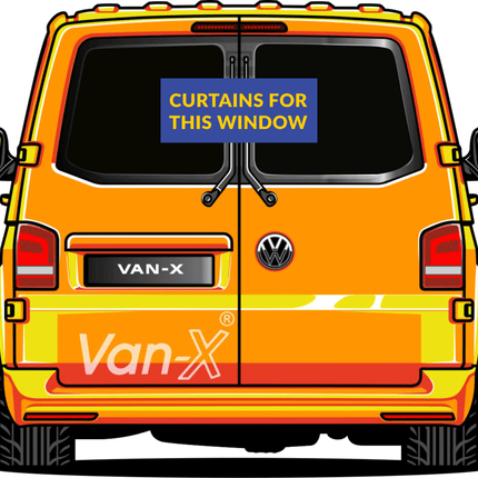 For VW T5 Window Curtains Eco-Line - Black | Van-X