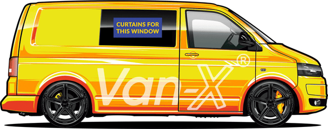 For T4 Window Curtains Eco-Line - Black | Van-X
