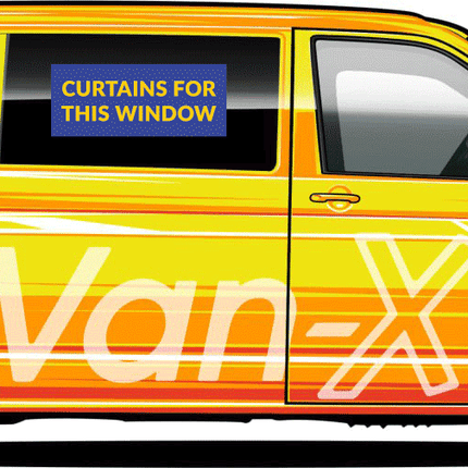 For Mercedes Vito MK2 Bare-Metal Window Curtains Eco-Line - Grey | Van-X