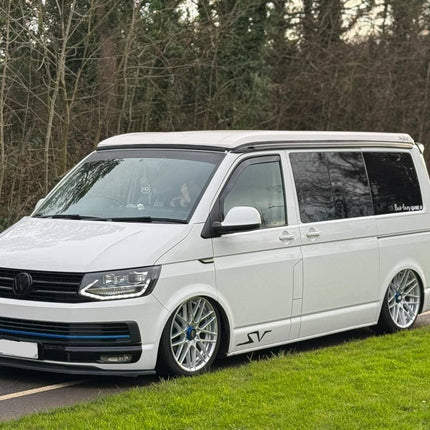 For VW T6 Highline Bumper only, California Beach and Ocean models, Caravelle, VanX Bumper Grille XL - Gloss Black Finish