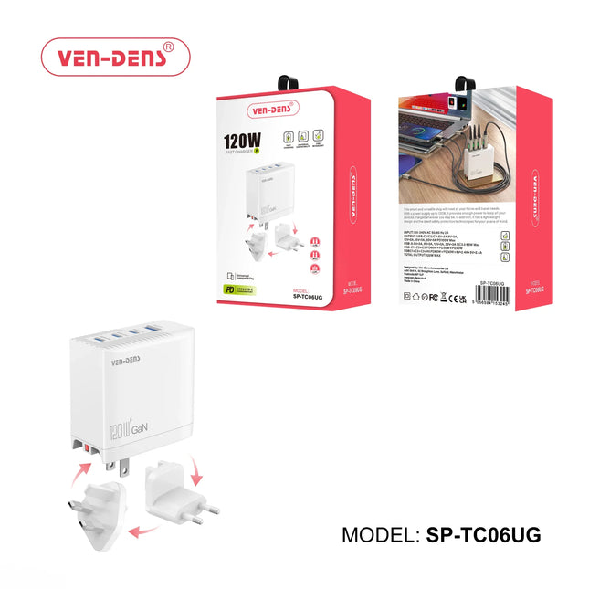 120W Universal Compatibility Fast Charger SP-CDK002