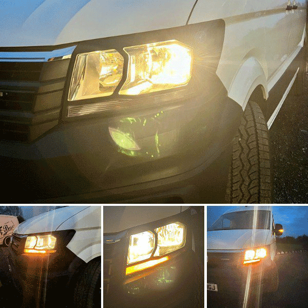 For MAN TGE Headlight Guards – Matte Black – Premium Protection | Van-X