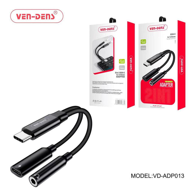 USB C to USB C & 3.5mm Headphone Adapter