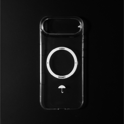 Slim Clear iPhone Air Case with White MagSafe Ring - Umbrella Icon | The Iconic Slim