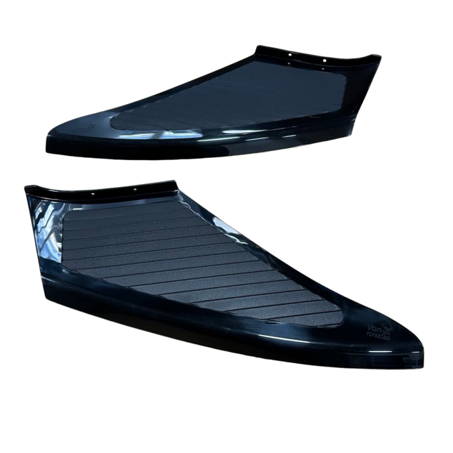 For Peugeot Boxer Front Bumper Foot Plate Protectors – Black, Set of 2 | Van-X