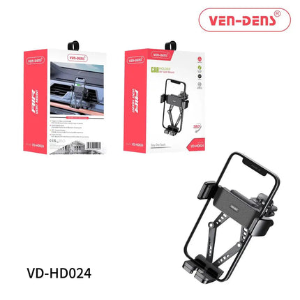 Gravity Car Vent Phone Mount – Auto-Clamp 360° Rotating Universal Holder