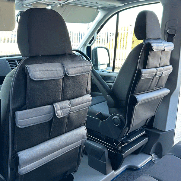 For VW Crafter & MAN TGE Campervan Back Seat Storage Organiser | Premium Captain Seats Van-X