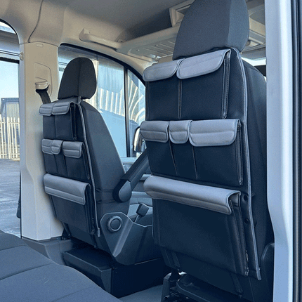 For VW Crafter & MAN TGE Campervan Back Seat Storage Organiser | Premium Captain Seats Van-X