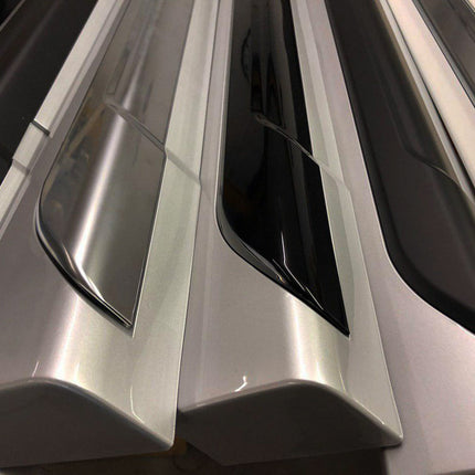 For VW T5, T5.1 LWB Side Skirts Reflex Silver Plastic Painted and Ready to Fit