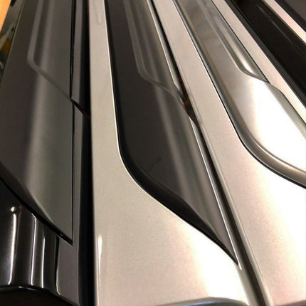 For VW T6 Transporter LWB Side skirts Painted Ready in  Reflex Silver, Painted and Ready to Fit ABS plastic
