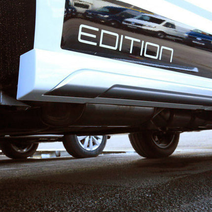 For VW T6 Transporter LWB Side Skirts Candy White Plastic Painted and Ready to Fit