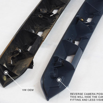 For VW T5, T5.1 Barn Door Rear Number Plate Unit Modified Version - Primer