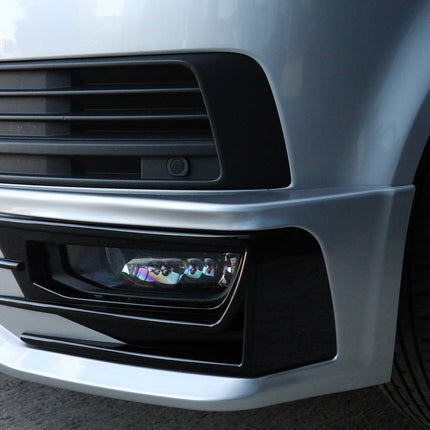 For VW T5.1 Transporter Front Sportline Spoiler + Splitter T5-X Styling (B-Grade) Painted and ready to fit in 3 colour options