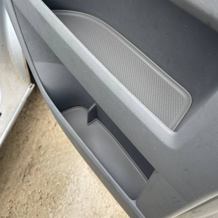 For VW T5, T5.1 van campervan Door Pocket Inserts, Rubber, Door Liner (Light Grey) Both Captain Seats Interior Styling ideal gift