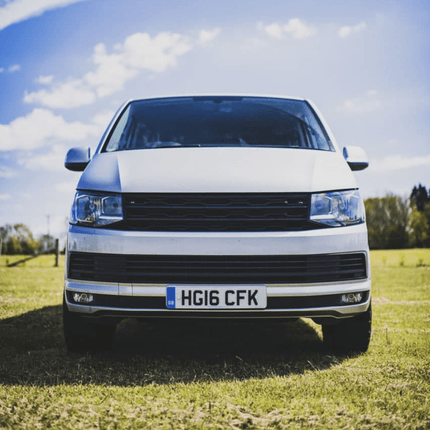 For VW T6 Front R-Line Badgeless Grille - Matte Black