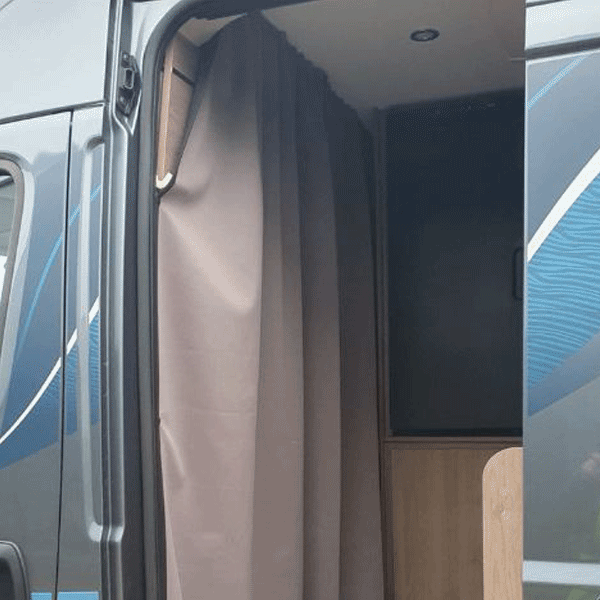 For Fiat Ducato & Ram ProMaster Motorhome Campervans Premium Maxi-Cab Divider Curtain with Rail - Van-X