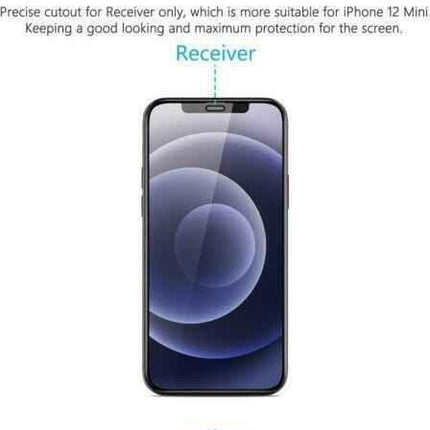 Screen Protector for iPhone 12 Mini 5.4 Inch Ultra Clear Scratch Resistant 2 Pk